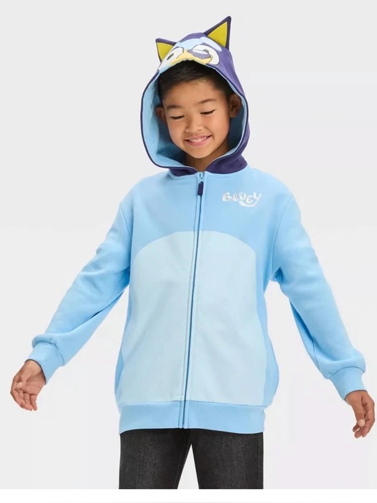 Other - Kids Blue Character Zip-Up Hoodie with Hood Ears